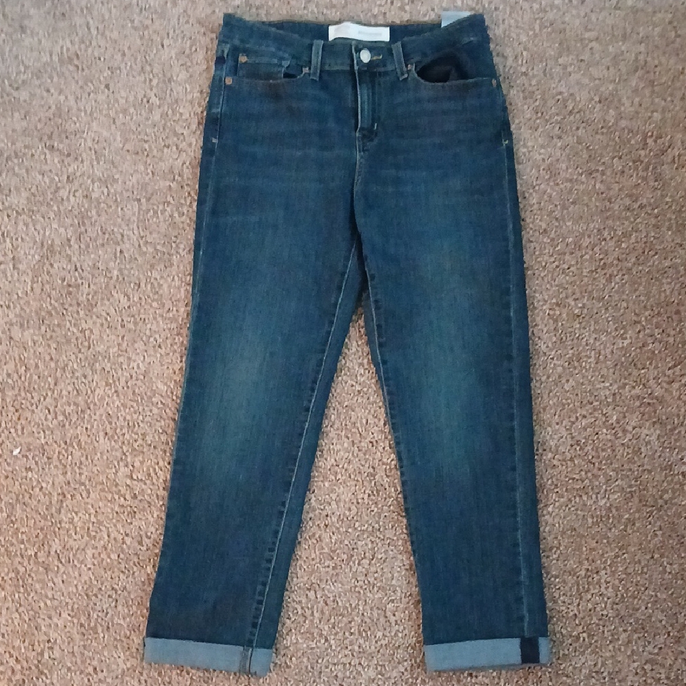 Signature by Levi Strauss Deep Indigo Cropped Jeans